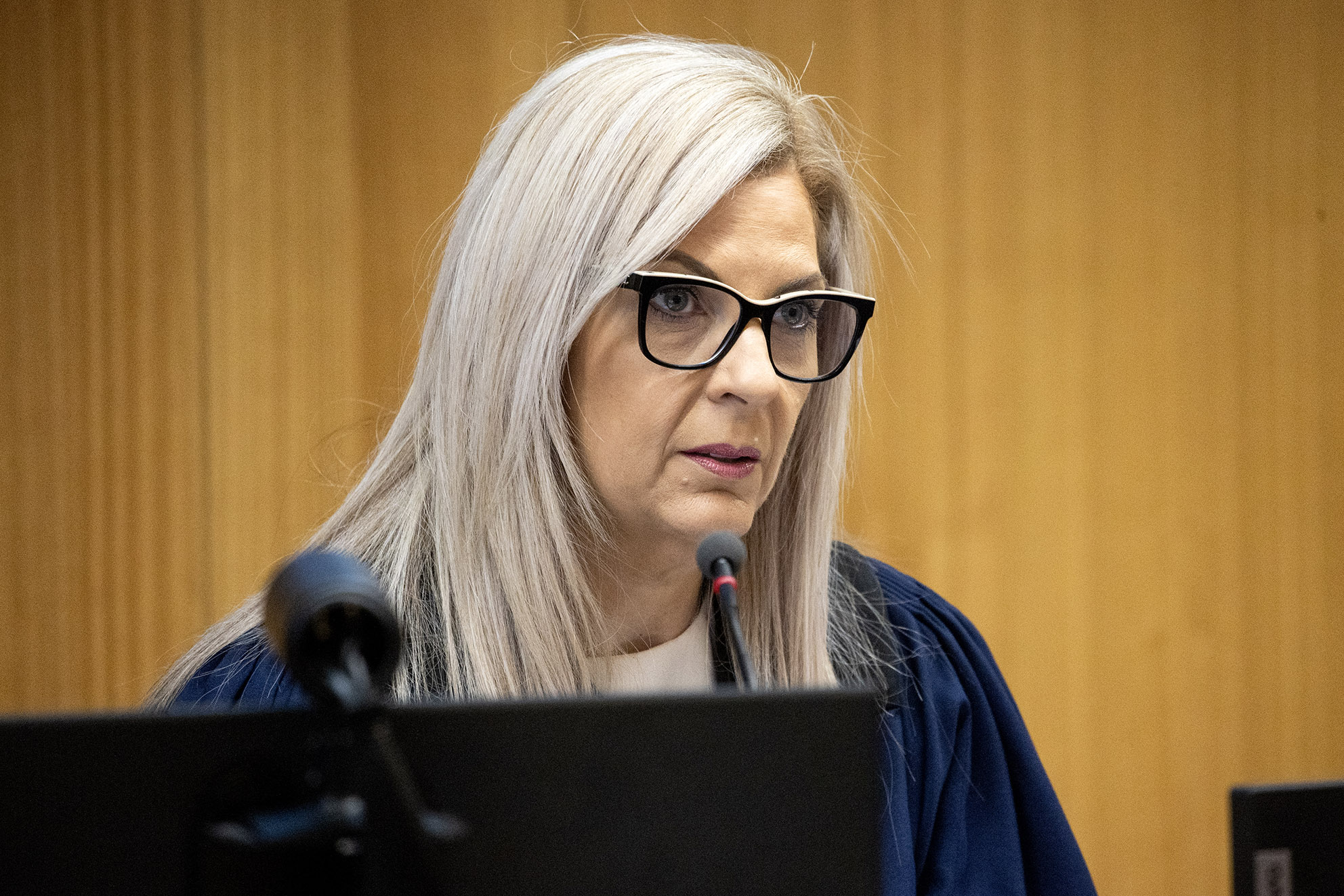 Deputy Chief Coroner Brigitte Windley at the inquest into the March 15, 2019 terror attack in Christchurch District Court. Photo / George Heard