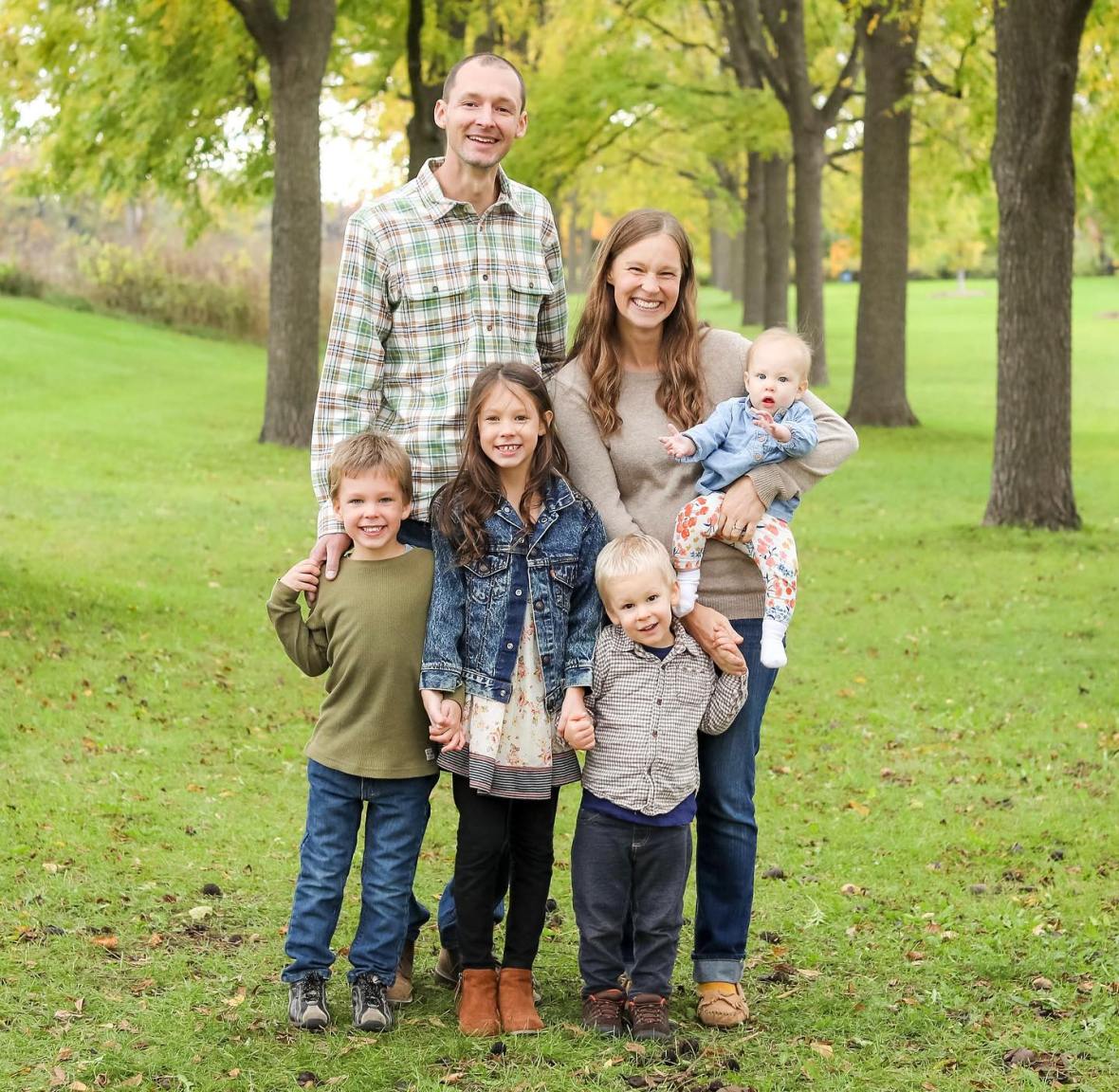 The family behind From Scratch Farmstead. Photo / From Scratch Farmstead, Instagram