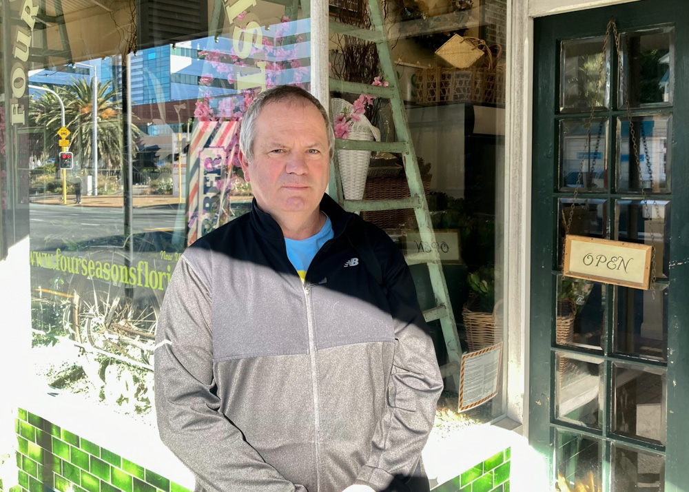 Four Seasons Florist customer Philip Allen.