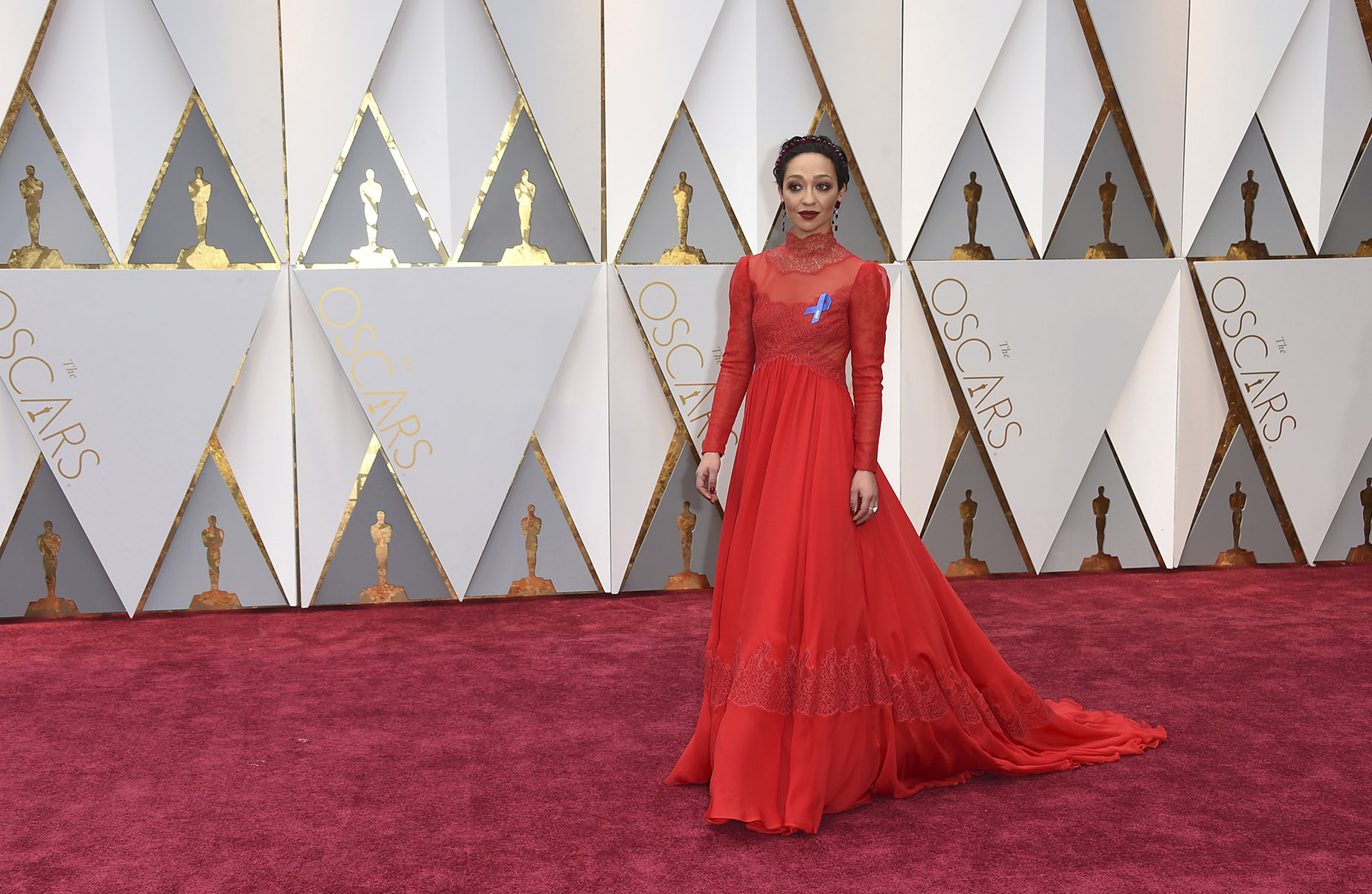 Oscars 2017: Syrian Refugee Hala Kamil in Brandon Maxwell on the Red Carpet