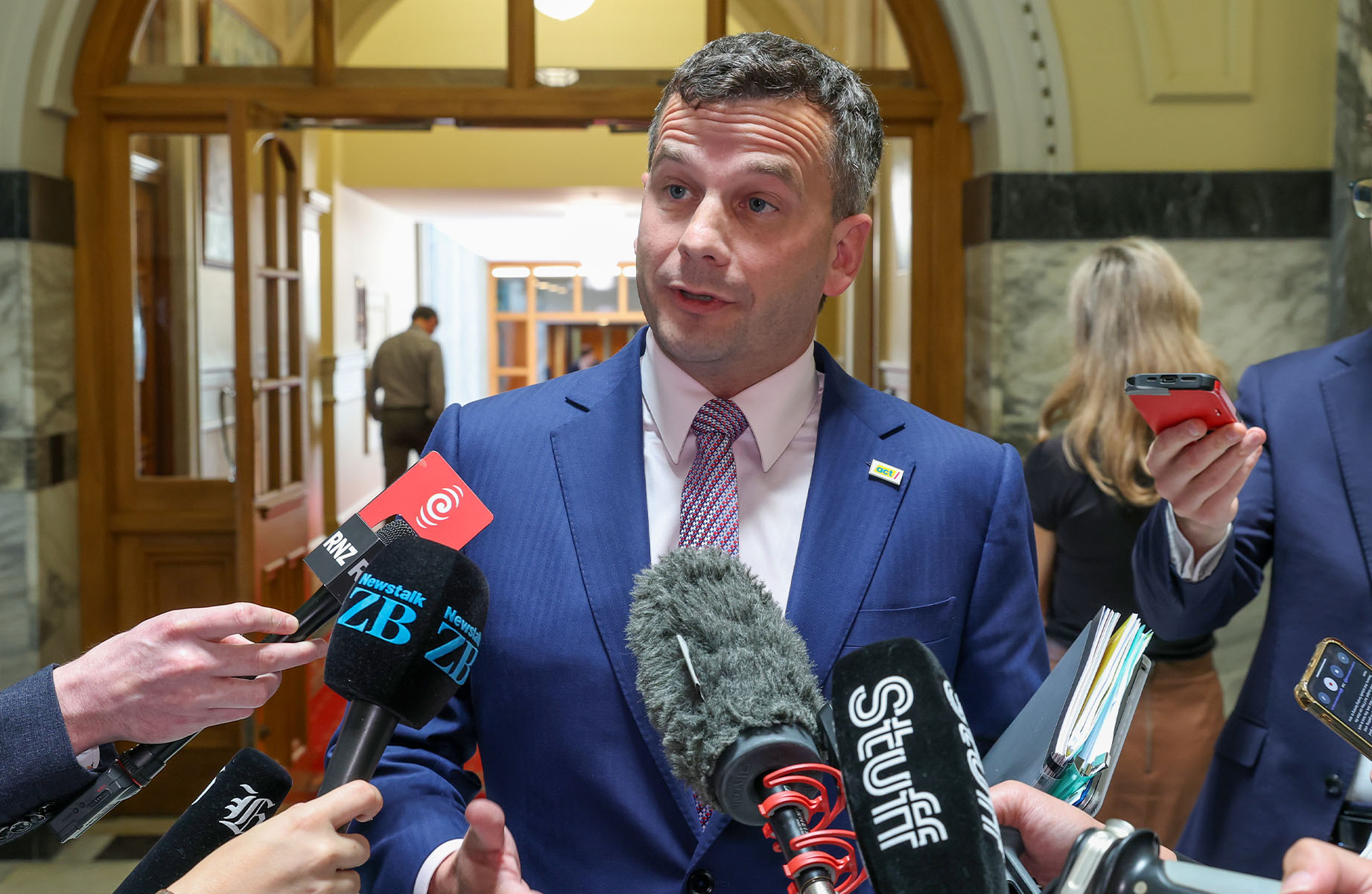 Deputy Prime Minister David Seymour gave away that the framework had been discussed at Cabinet. Photo / Mark Mitchell