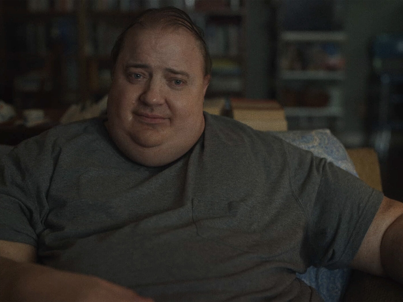 Brendan Fraser in The Whale. Photo / Supplied