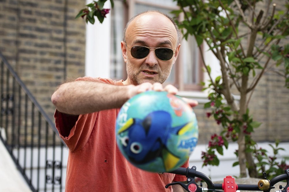 Britain's Prime Minister Boris Johnson's senior aid Dominic Cummings leaves his home, in London, Saturday May 23, 2020. Photo / AP