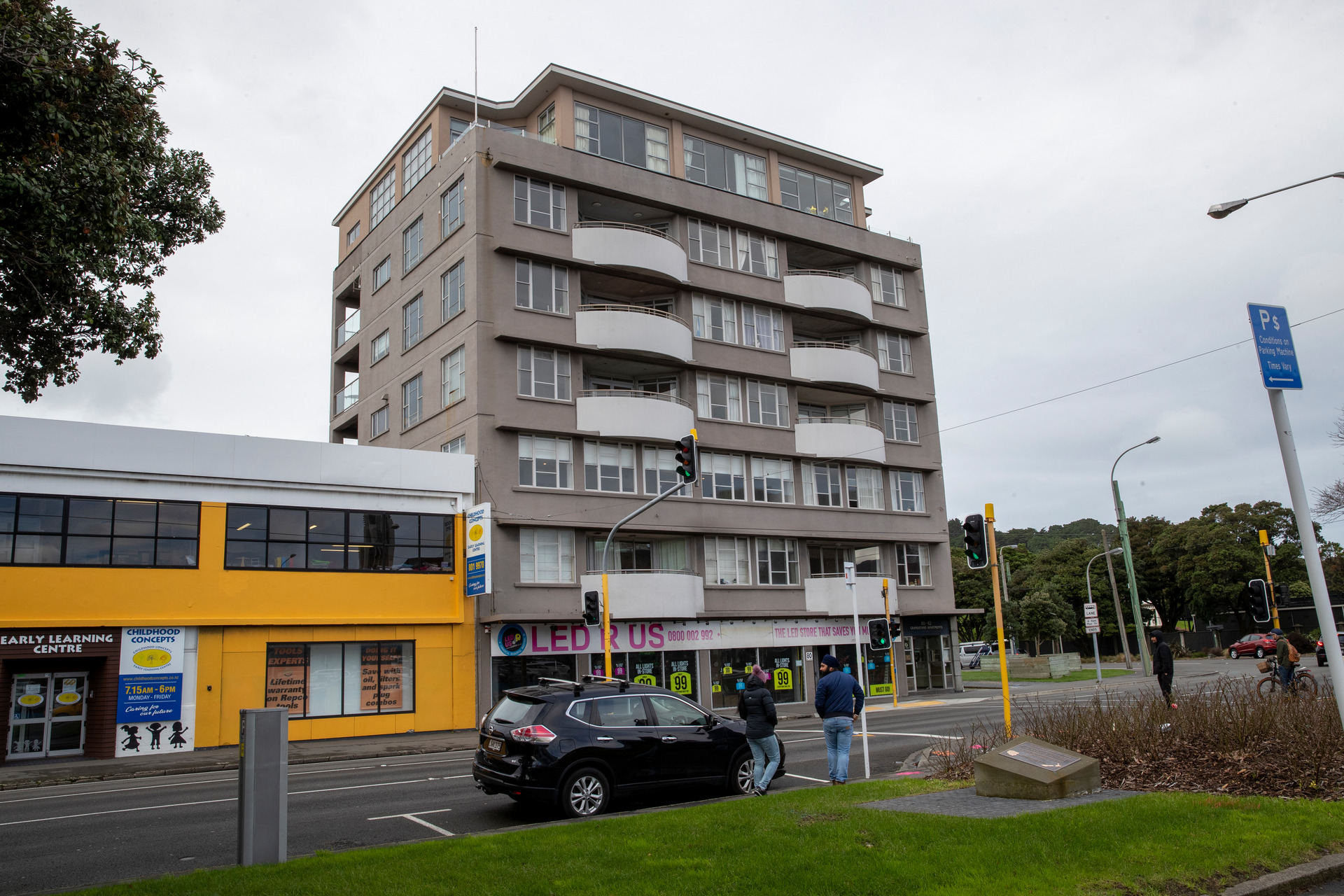 The Grandstand apartment building on Kent Terrace in Wellington. The building has been found to be earthquake-prone and will cost $4 million to fix. Mark Mitchell