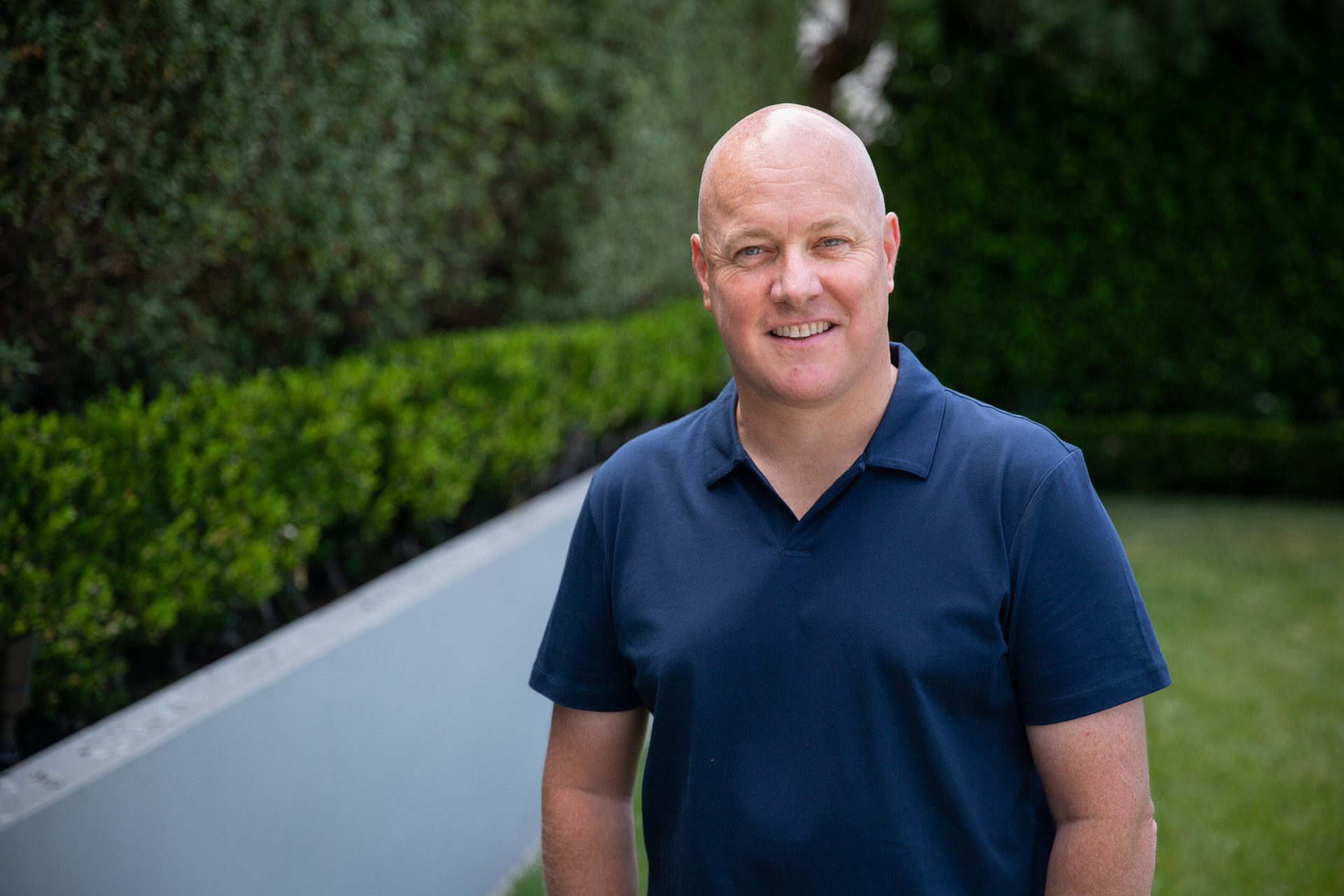 Christopher Luxon at home in Remuera. Photo / Sylvie Whinray