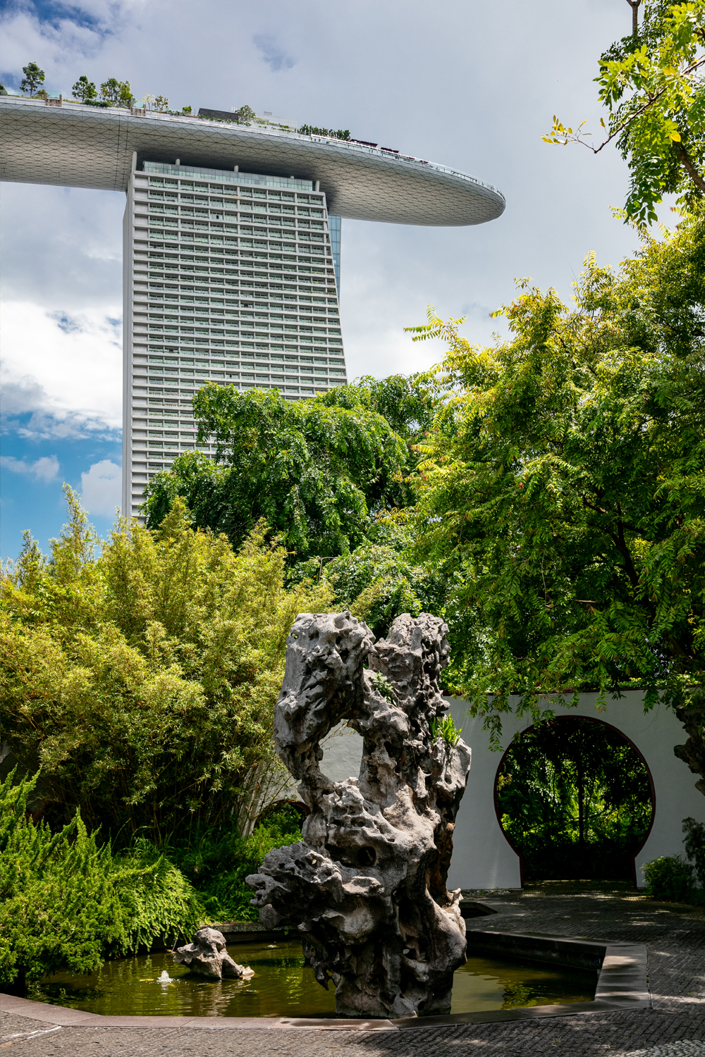 Gardens by the Bay, with a view of Marina Bay Sands Hotel Tower. Photo / Babiche Martens