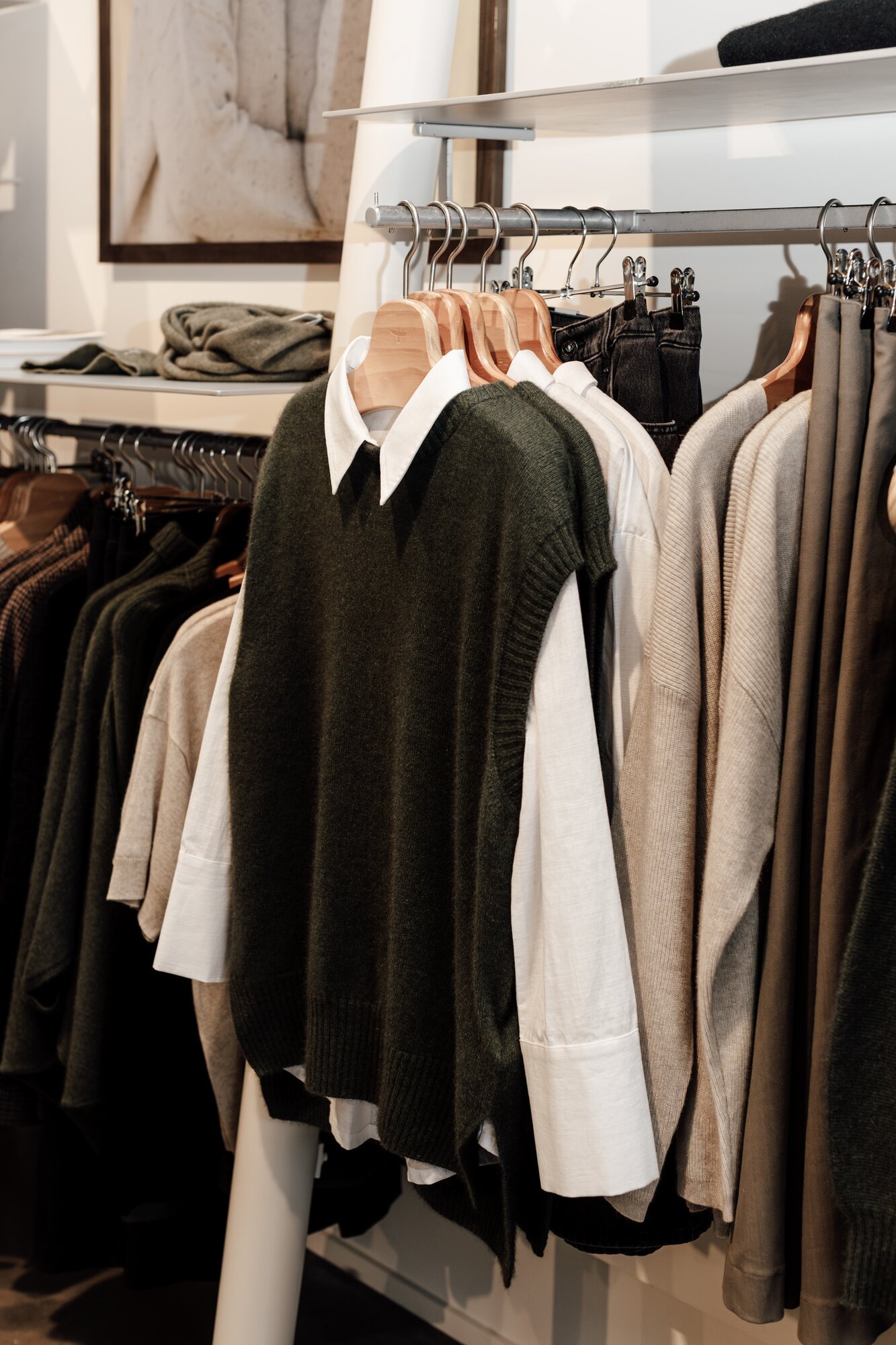 Garments in the Roydvale Ave store. Photo / Supplied