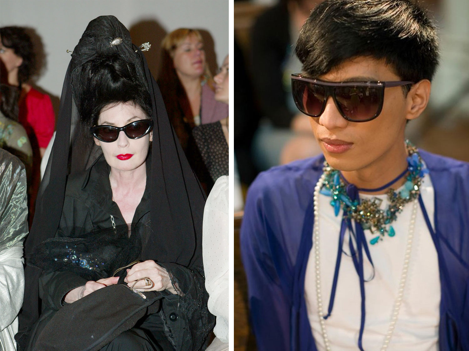 Fashion blogger Diane Pernet and Bryan Boy are just two of the international guests who have visited NZFW over the years. Photos / Getty Images