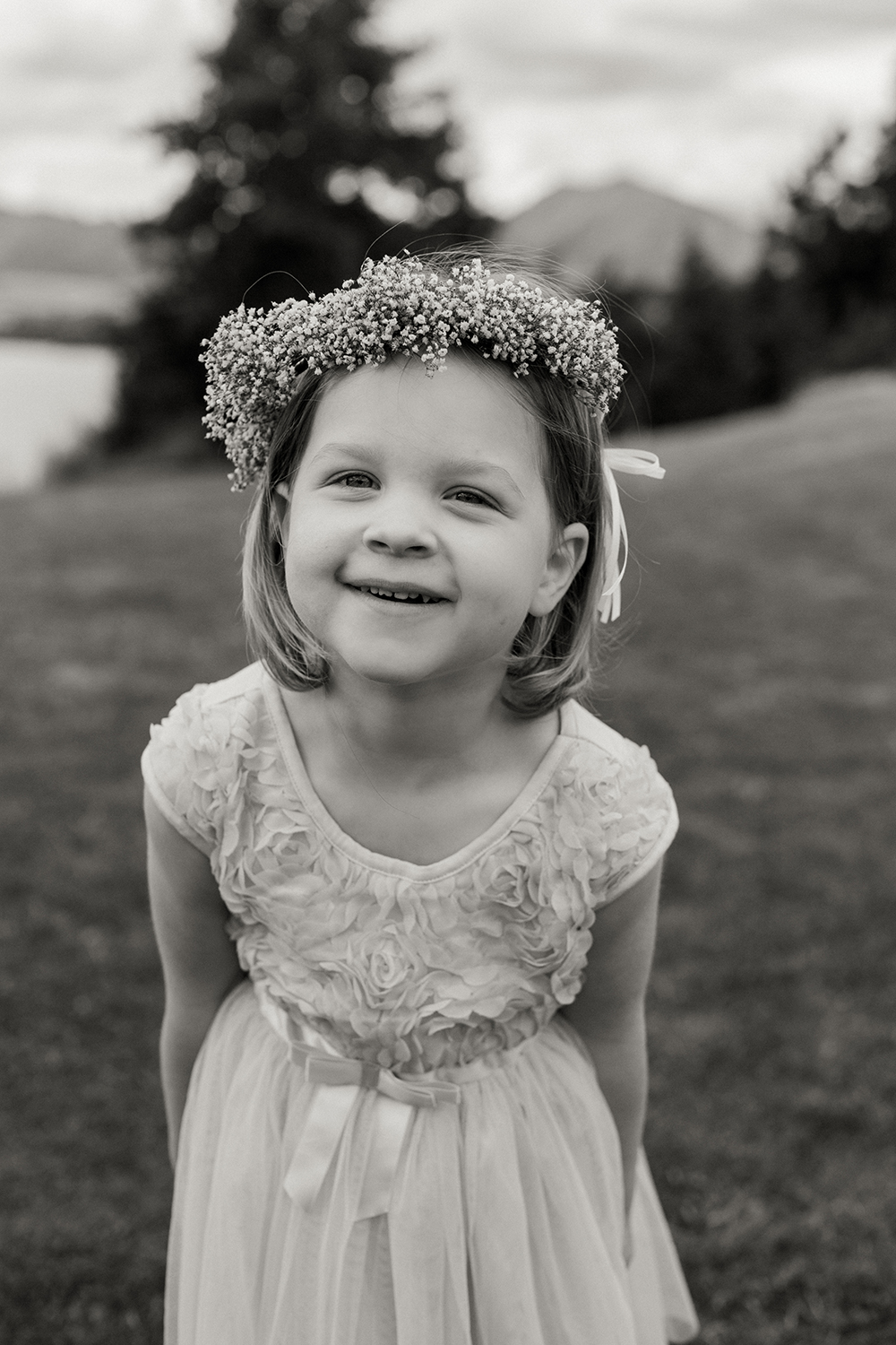 A flower girl. Photo / Anna Kidman