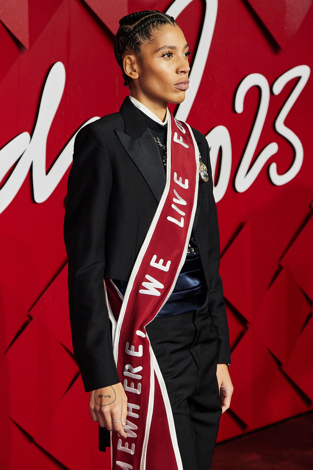 Kai-Isaiah Jamal at the British Fashion Awards in London. Photo / Tatiana Galic