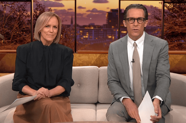 Seven Sharp hosts Hilary Barry and Jeremy Wells; The Post editor-in-chief Matthew Hooton and (inset) former National Party leader Don Brash. Photos / TVNZ, RNZ, NZME
