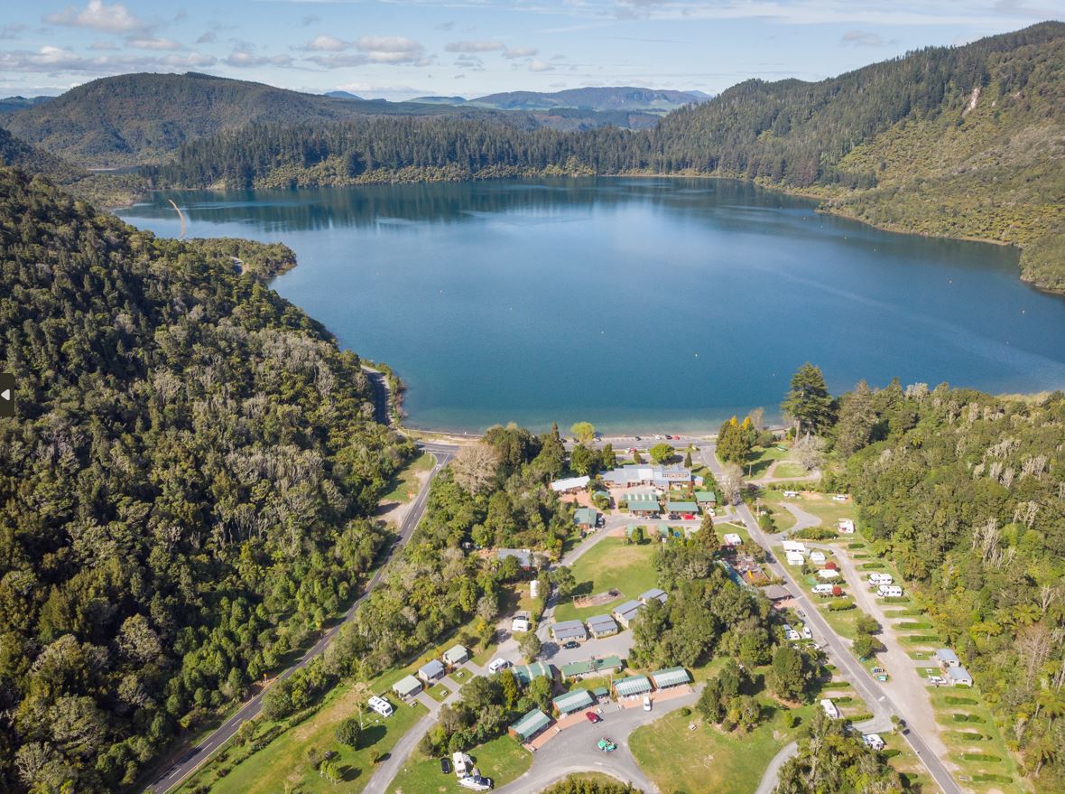 The Blue Lake TOP 10 Holiday Park is a 20-minute drive from central Rotorua. Photo / Supplied