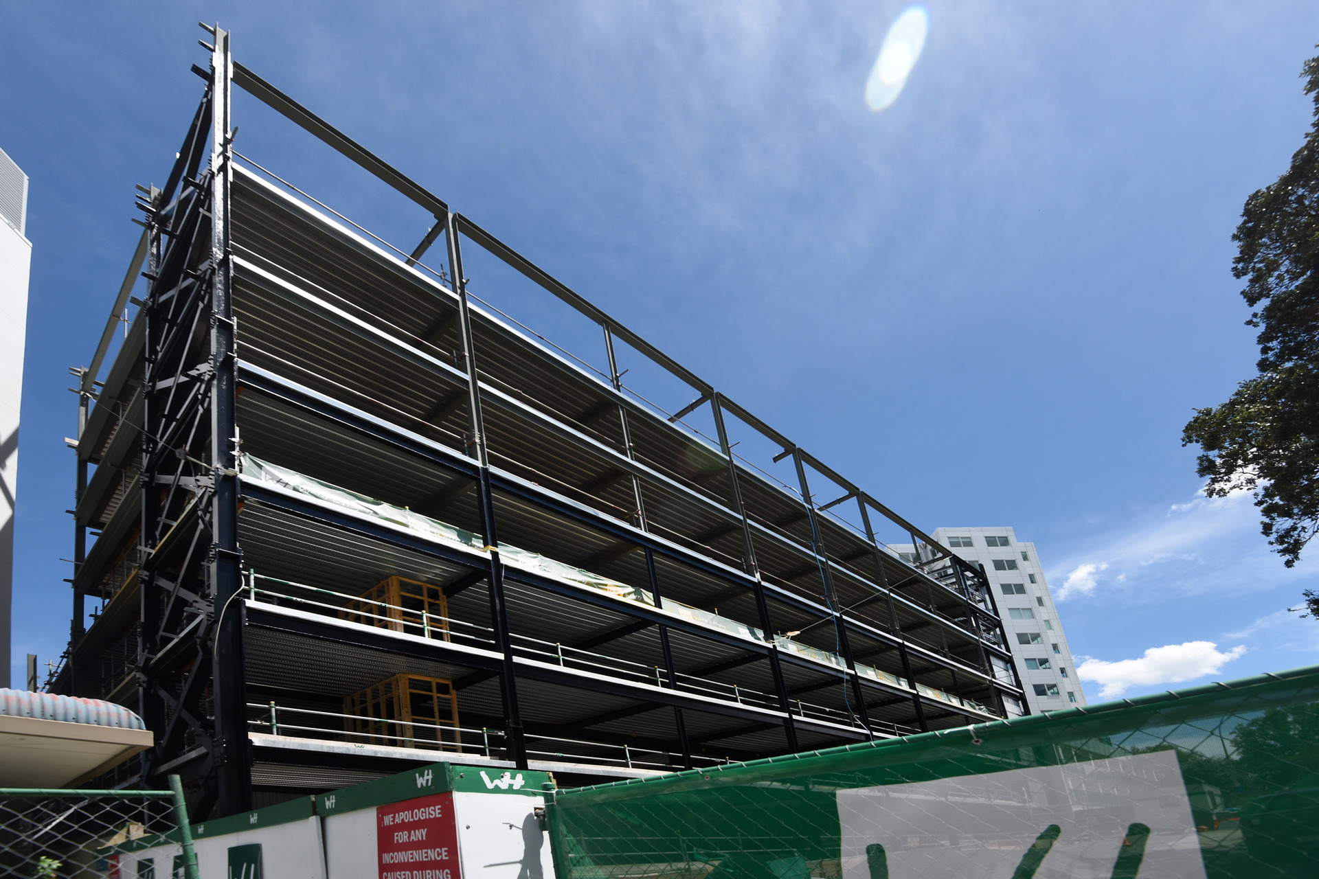 Tauranga City Council has abandoned completion of the troubled Harington Street Transport Hub carpark building. Photo / File 