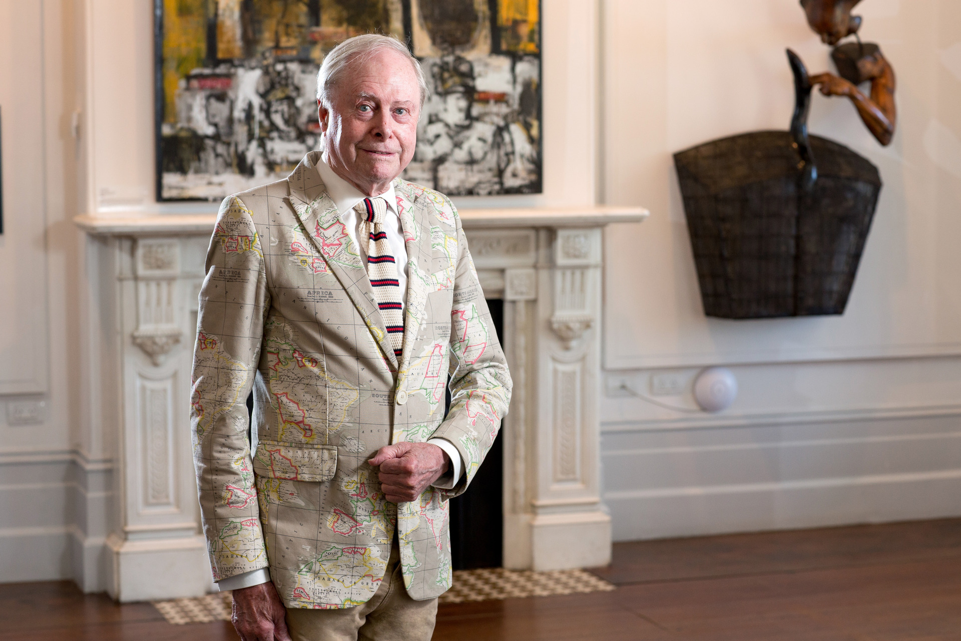 Sir James Wallace, whose art collection is on display at the Pah Homestead. Photo / NZ Herald