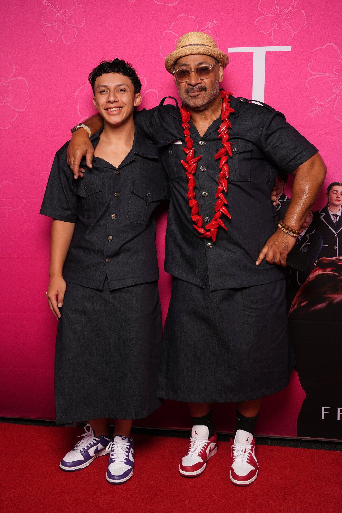 Mario Gaoa, right, with son Mali Gaoa. Photo / Robert Trathen