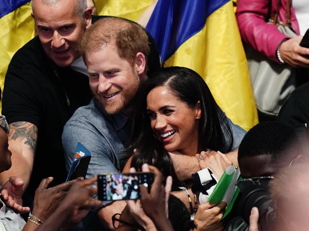 Prince Harry, Duke of Sussex and Meghan, Duchess of Sussex at the Invictus Games. Photo / Getty Images