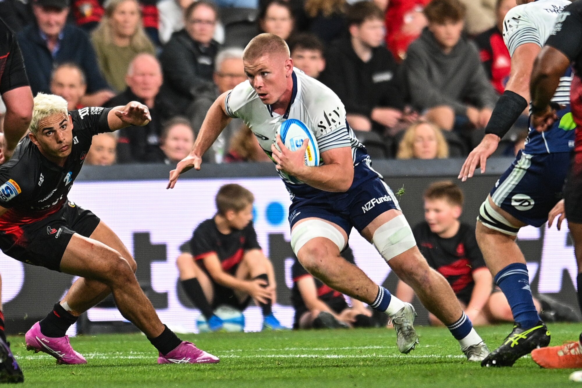 Anton Segner impressed for the Blues in their failed Super Rugby campaign. Photo / Photosport