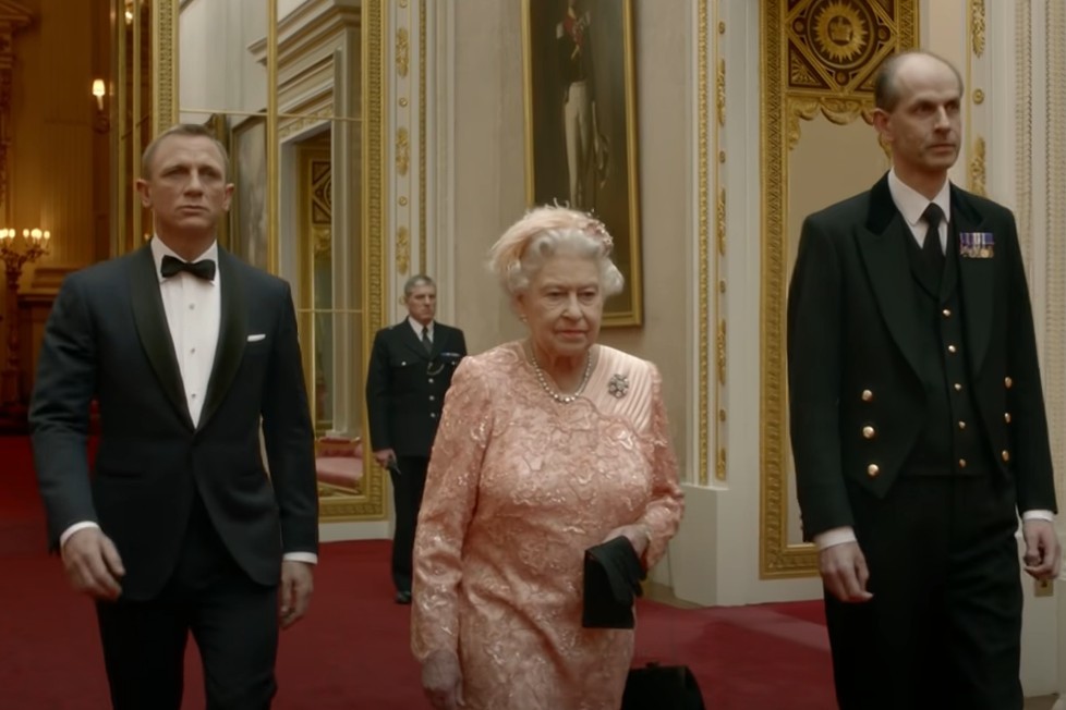 Daniel Craig has reminisced about the time he spent with the Queen. Photo / YouTube