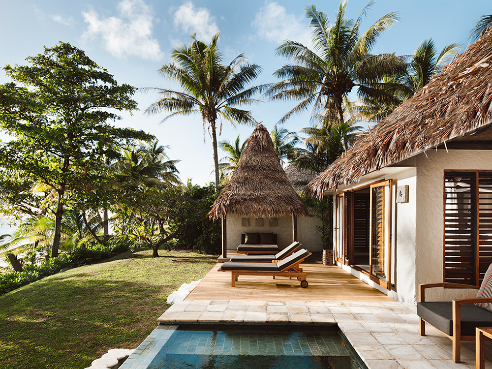 Every room at Tokoriki is beachfront and most have their own pool. Photo / Supplied