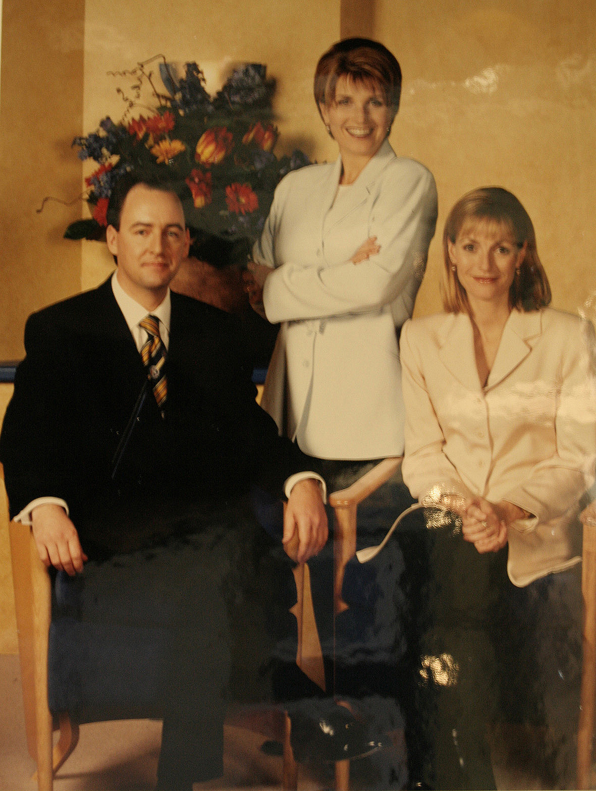 Mike Hosking, Susan Wood and Liz Gunn made up the original Breakfast team. 
