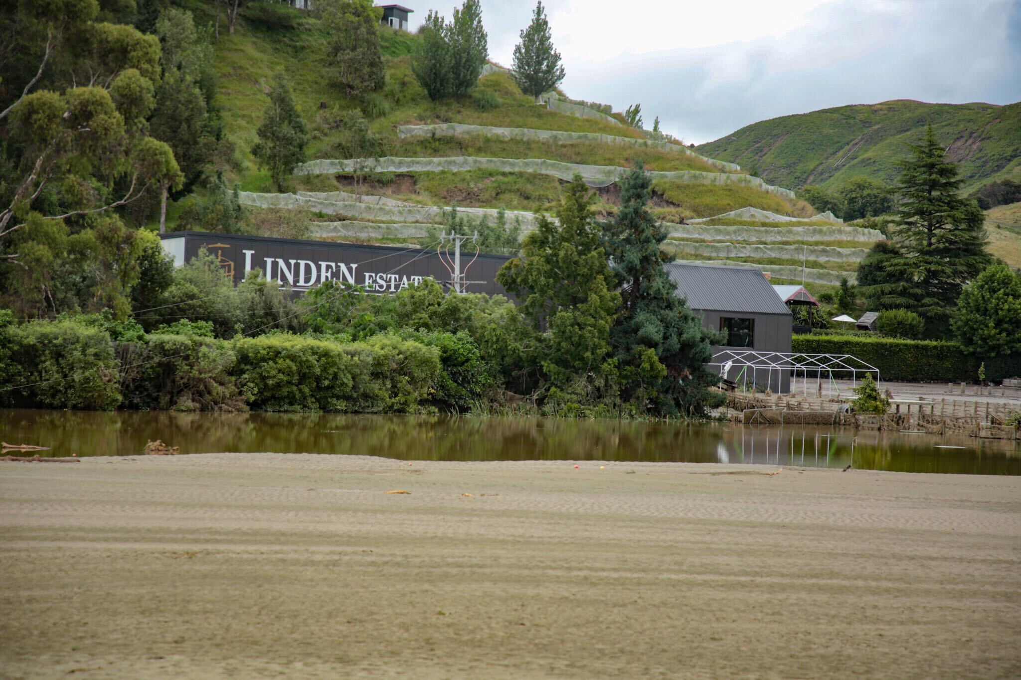 Flooding at Linden Estate in Esk Valley. Photo / Warren Buckland