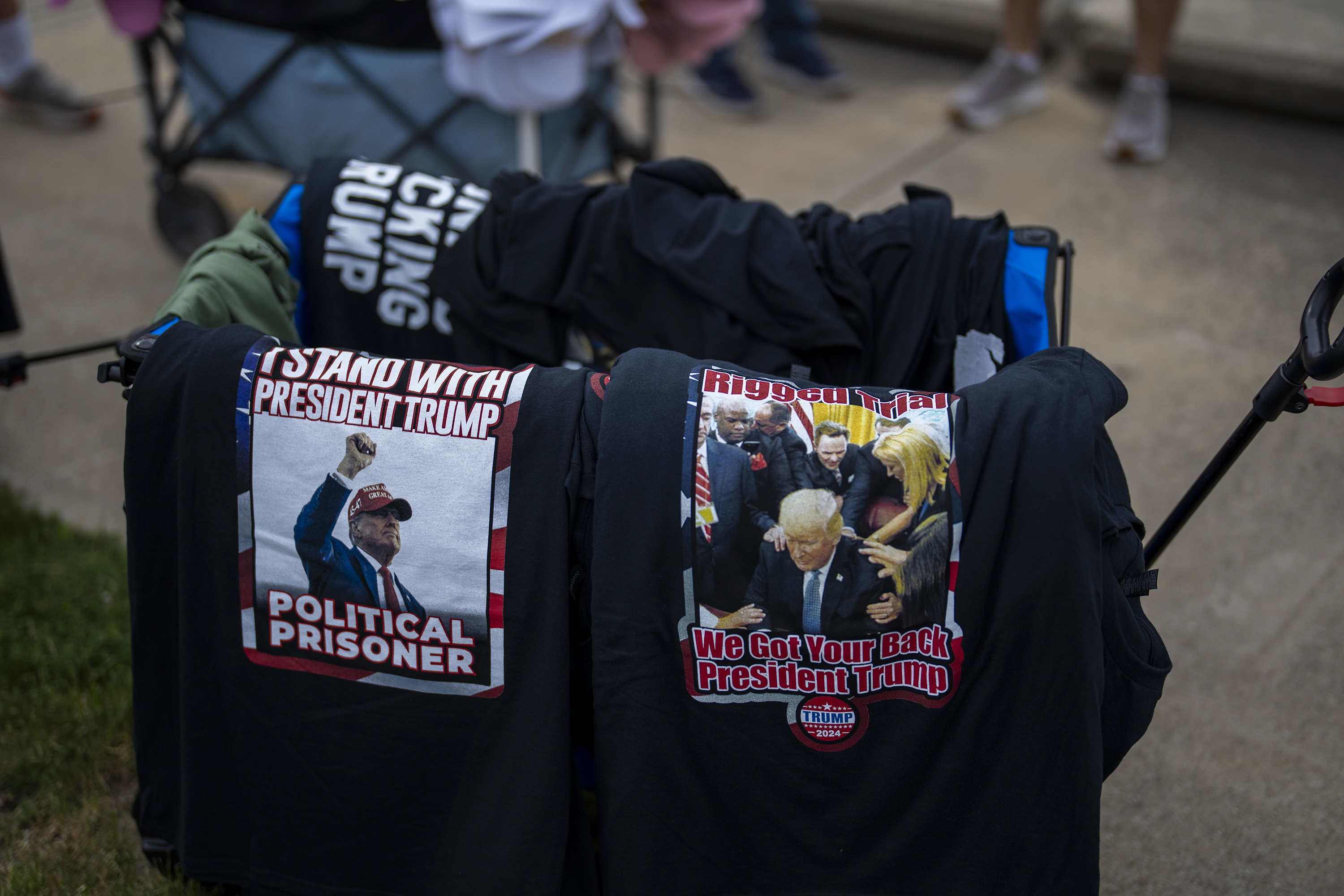Trump Merchandise for sale during the campaign trail. Photo / Doug Mills, The New York Times
