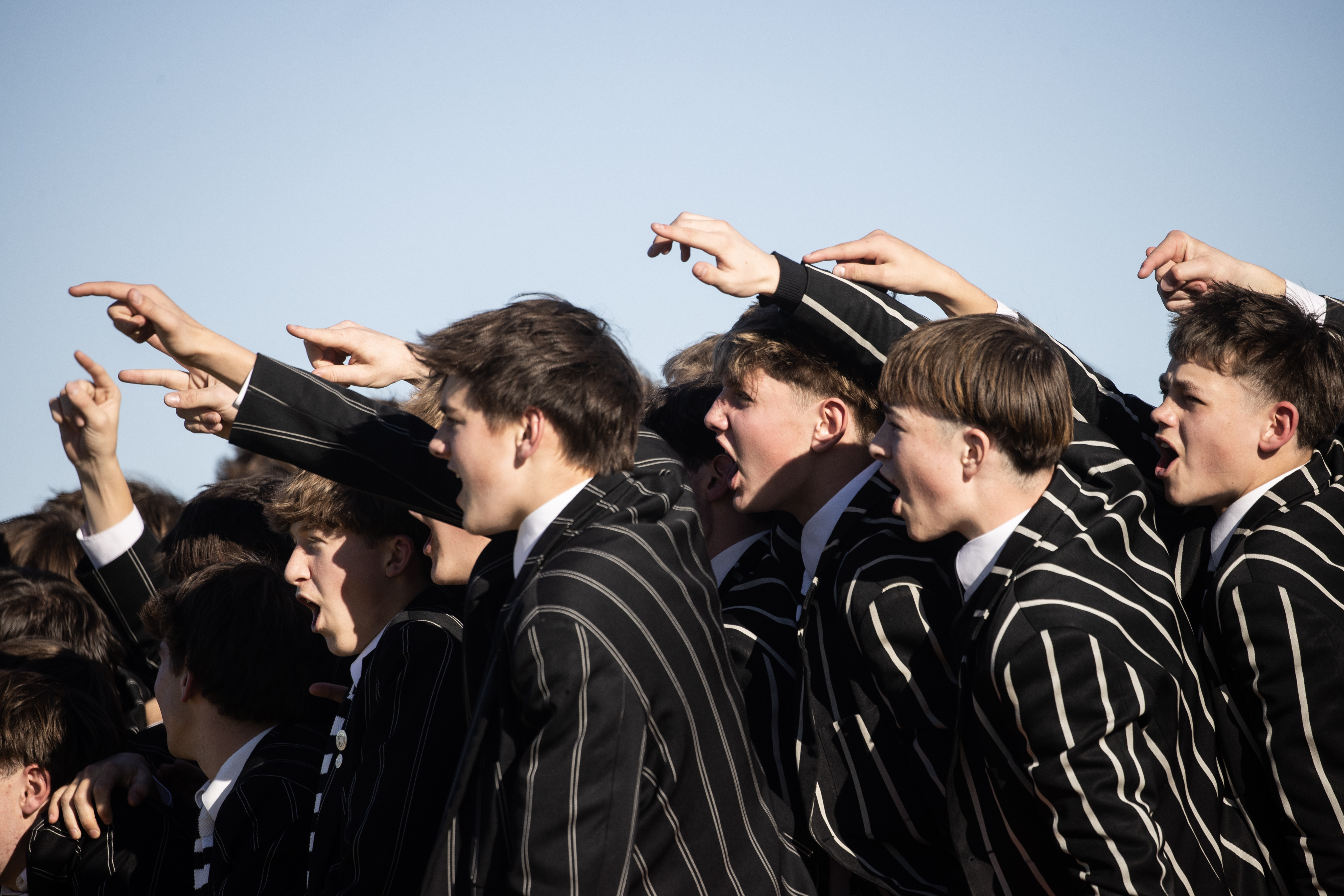The annual first XV rugby grudge match between Christchurch Boys’ High School and Christ’s College was held in Christchurch today. Photo / George Heard
