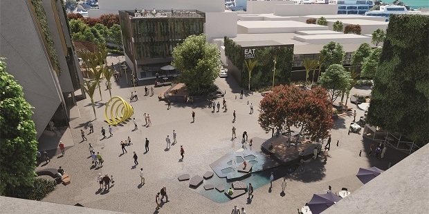 Waiwharariki Anzac Square in Takapuna is one of the projects being delivered by Eke Panuku.