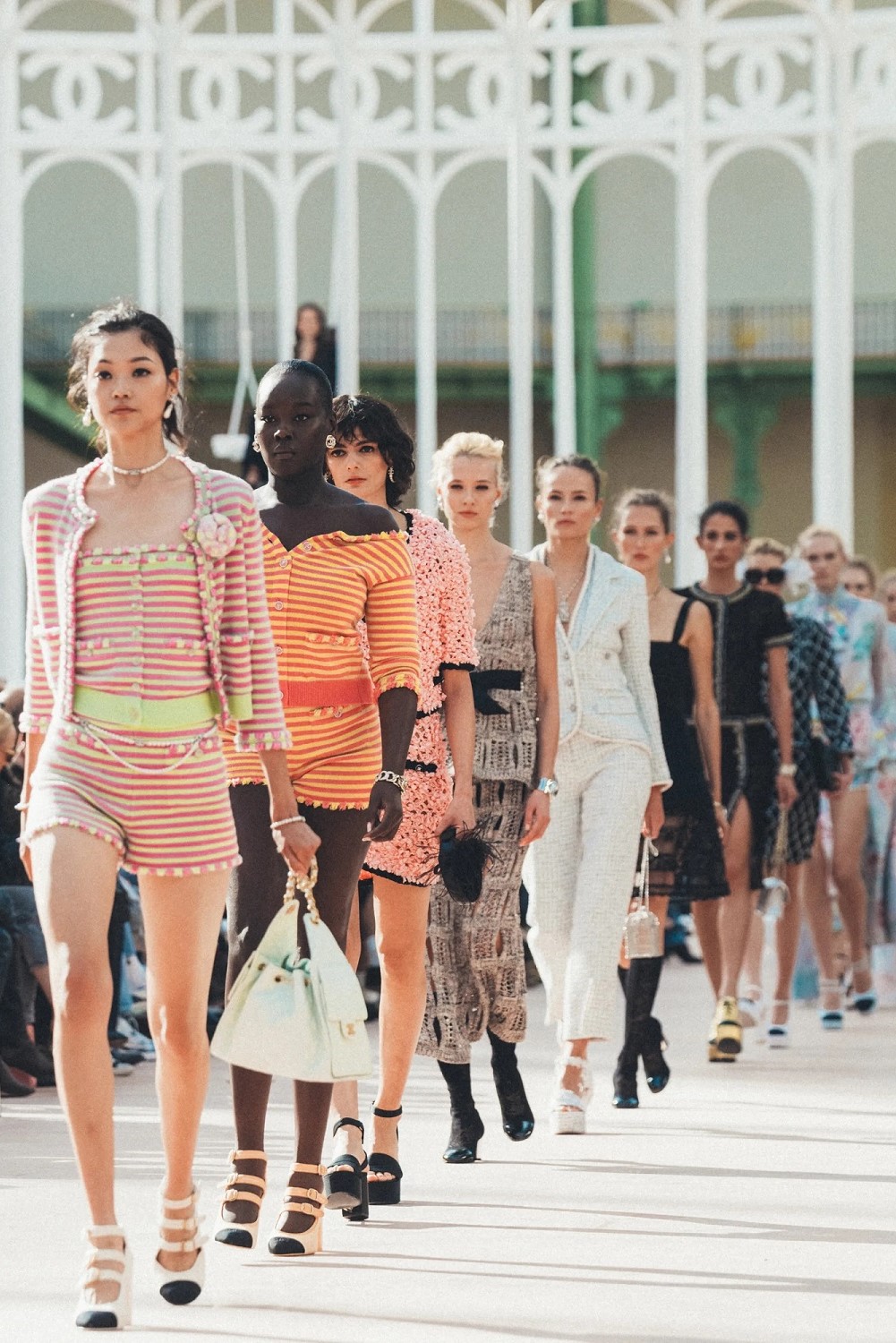 Chanel presented its spring-summer 2025 runway show at Paris Fashion Week in the newly restored Grand Palais. Photo / Chanel