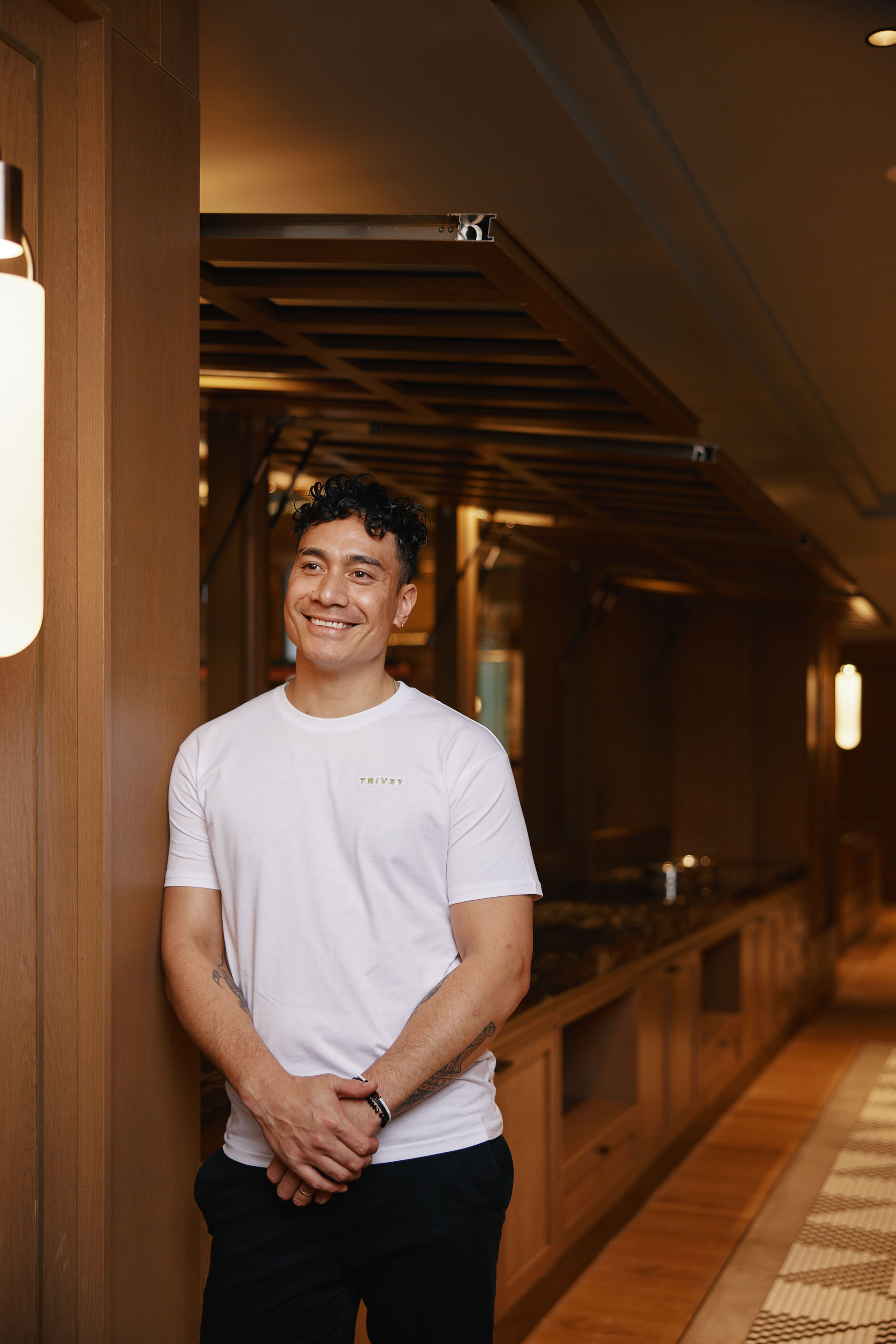 Chef Wallace Mua is helming new hotel restaurant, Trivet. Photo / Luke Foley-Martin