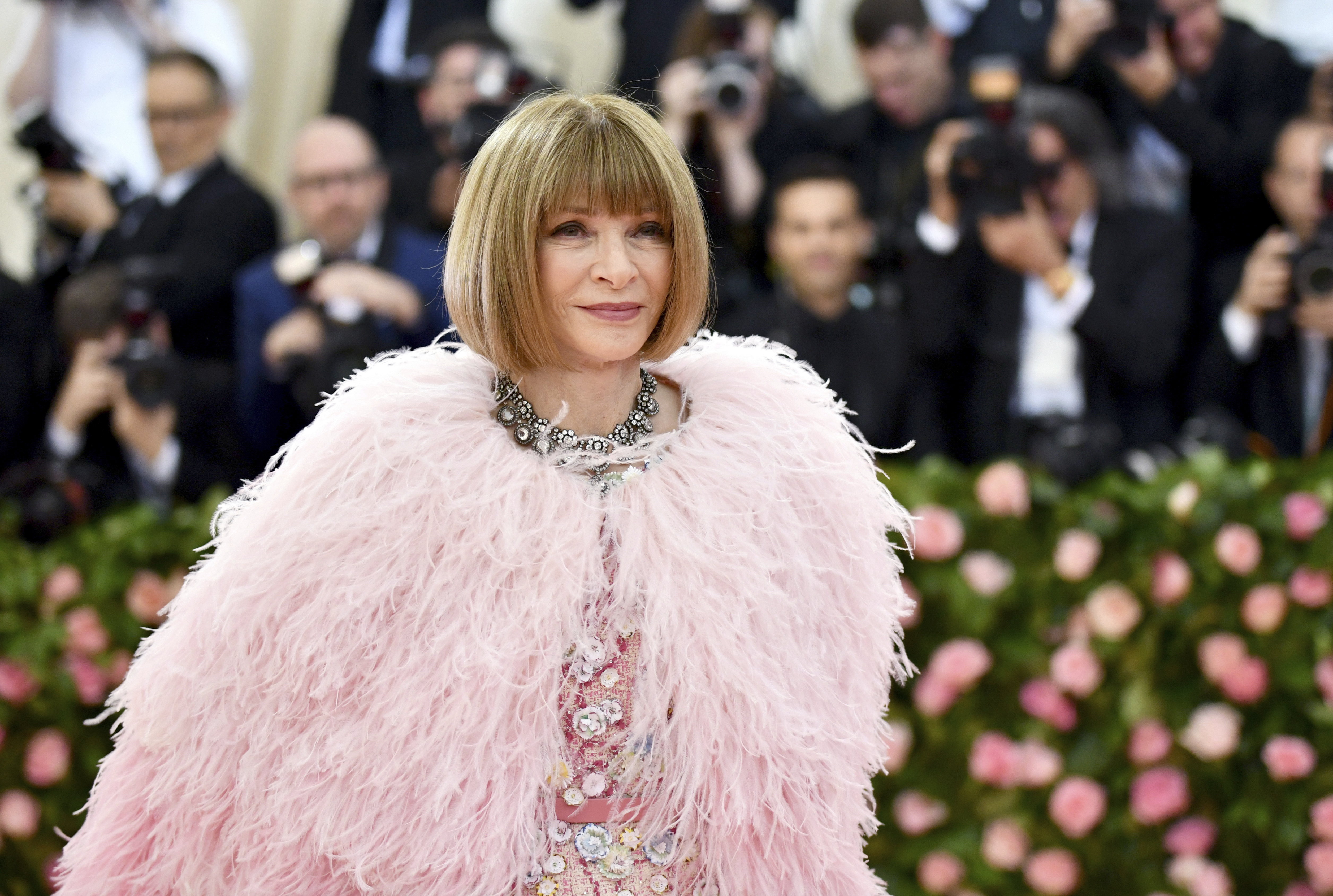 Vogue editor Anna Wintour attends The Metropolitan Museum of Art’s Costume Institute benefit gala celebrating the opening of the ‘Camp: Notes on Fashion’ exhibition on May 6, 2019, in New York. Photo / AP
