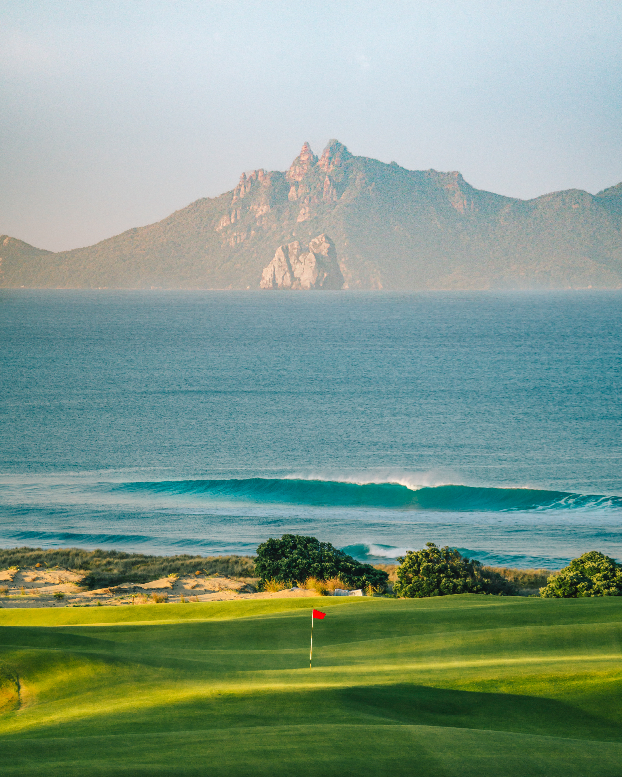 A green at Te Arai Links South Course. Photo / Ricky Robinson