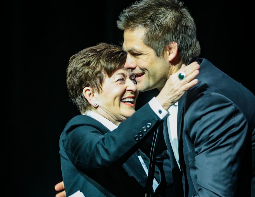 NZ Rugby chair Dame Patsy Reddy and legendary All Black Richie McCaw are both on the board of New Zealand Rugby Commercial. Photo / Paul Taylor