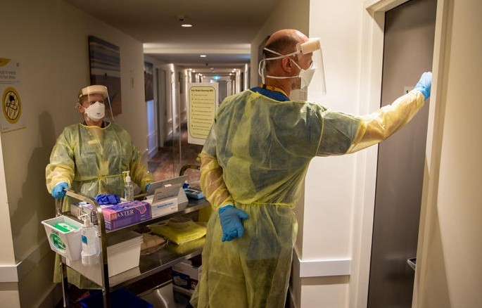 Inside an MIQ facility in November, 2021 - the month health officials said MIQ was no longer needed. Photo / RNZ