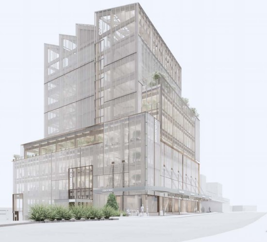 James Kirkpatrick Group plans this mass timber office block for 538 Karangahape Rd. Photo / Resource consent application 