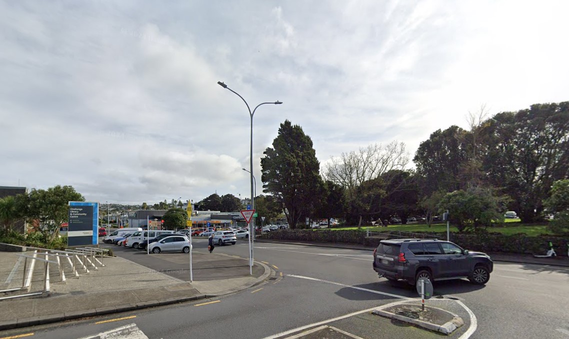 Part of Church St in Onehunga has been closed after a pedestrian was hit by a bus about 11.20am. Image / Google