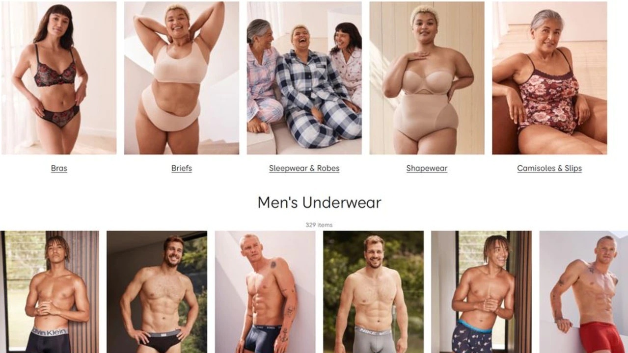 Myer hits back at accusations its underwear models 'lack diversity