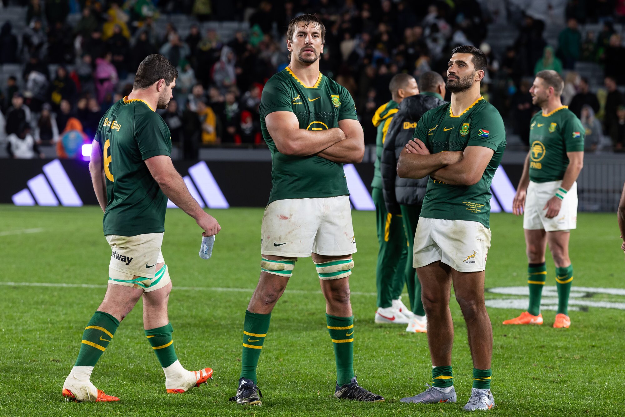 Some Springboks players reflect on their failure at Eden Park. Photo / Photosport