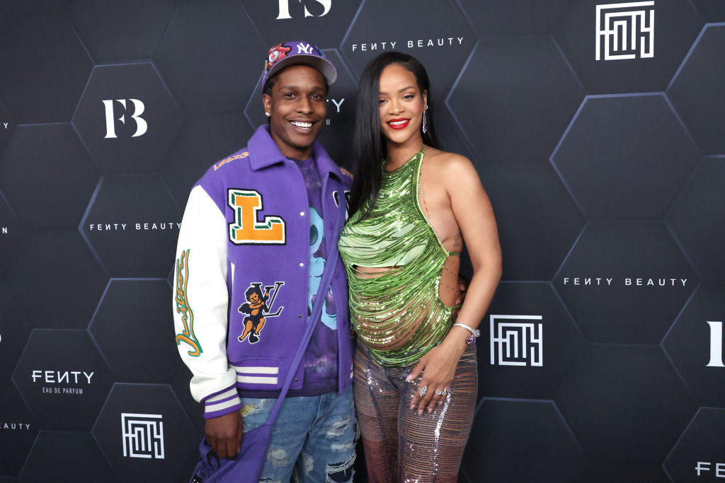 The first image of Rihanna and A$AP Rocky revealing the star's pregnancy. Photo / Getty Images