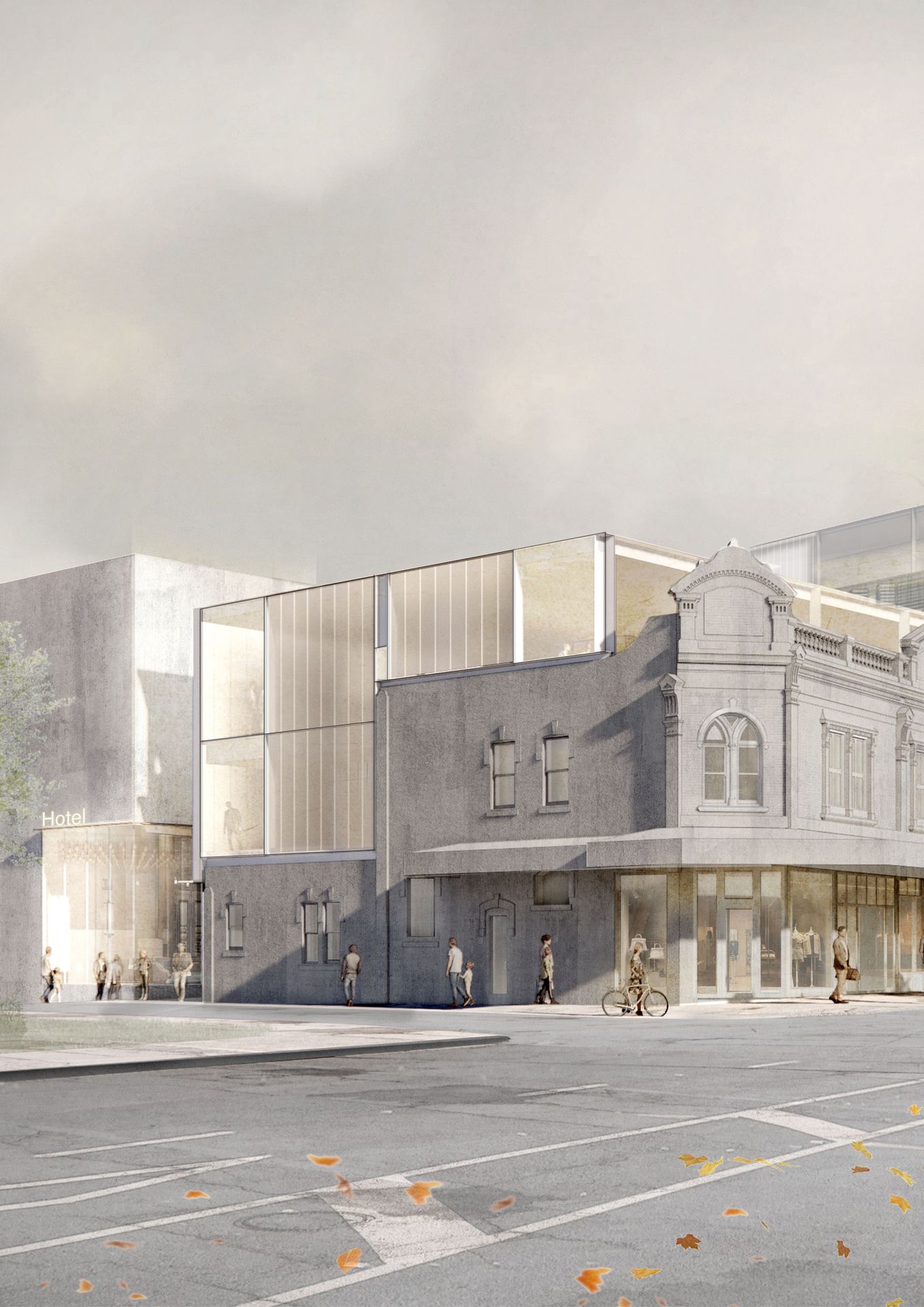 Architect Jeff Fearon says most of heritage scheduled shops will be retained. Photo / supplied