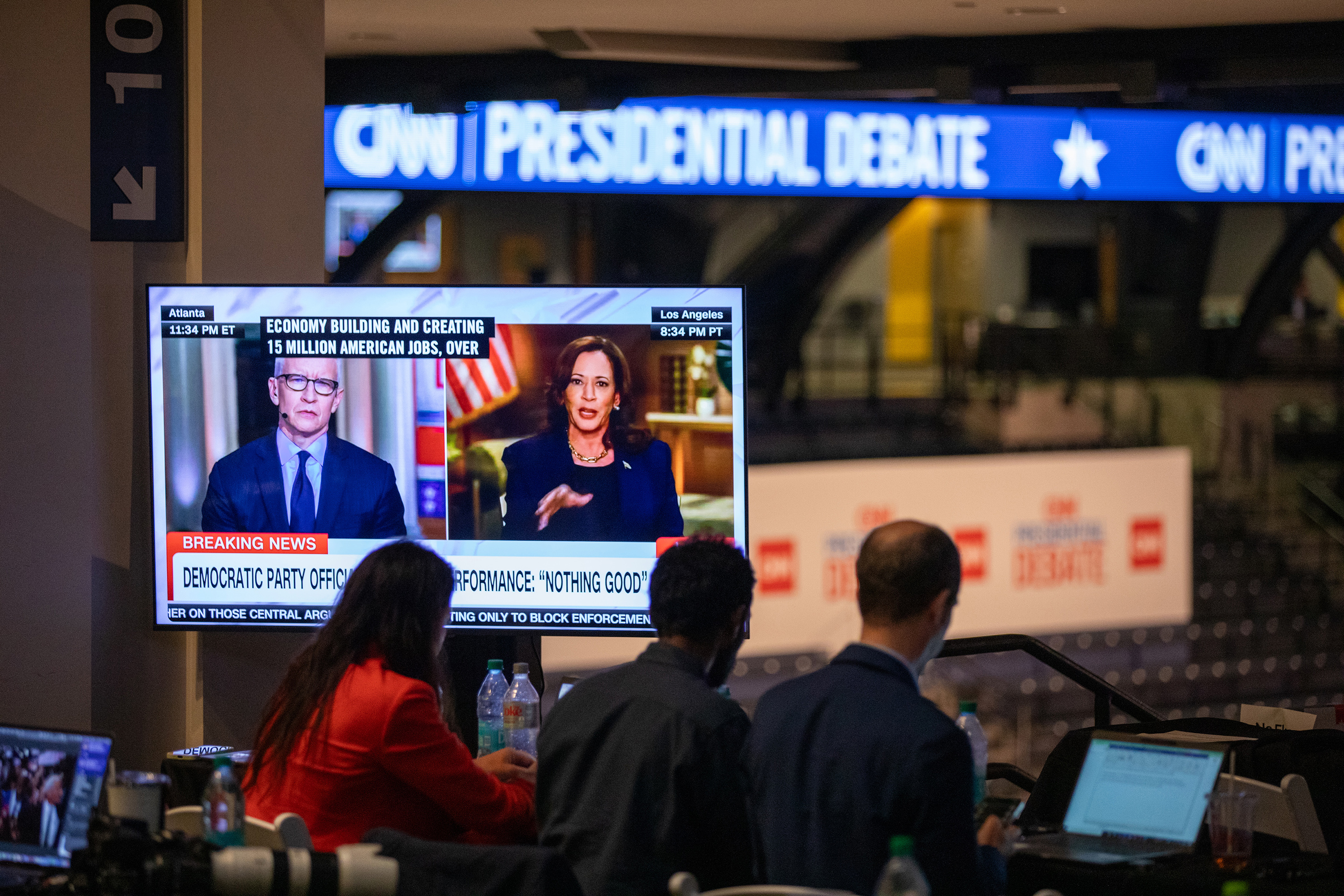 After the presidential debate on June 27, Harris strongly defended Biden. Photo / Dustin Chambers, The New York Times