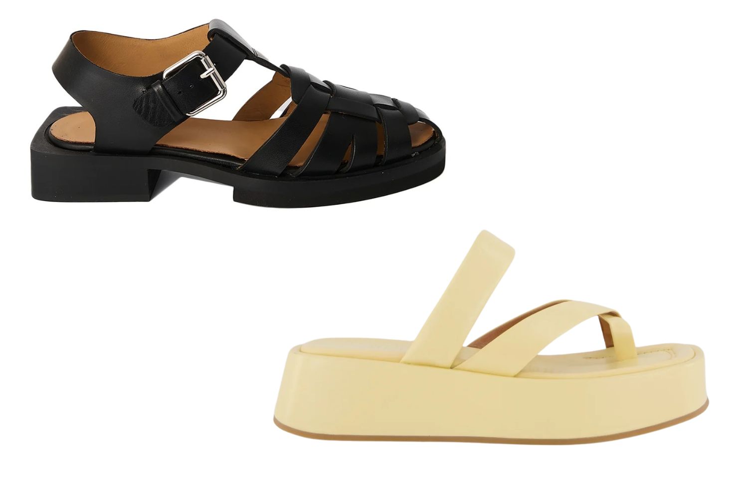 Abigayle Fisherman sandals from Head Over Heels and the Bronwyn Billie sandals.