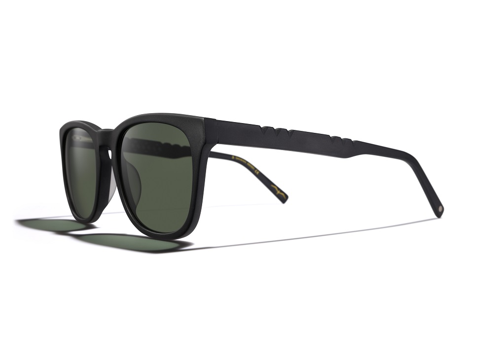 A side profile of the Moko Smith-designed frames for Specsavers featuring taratara notching.