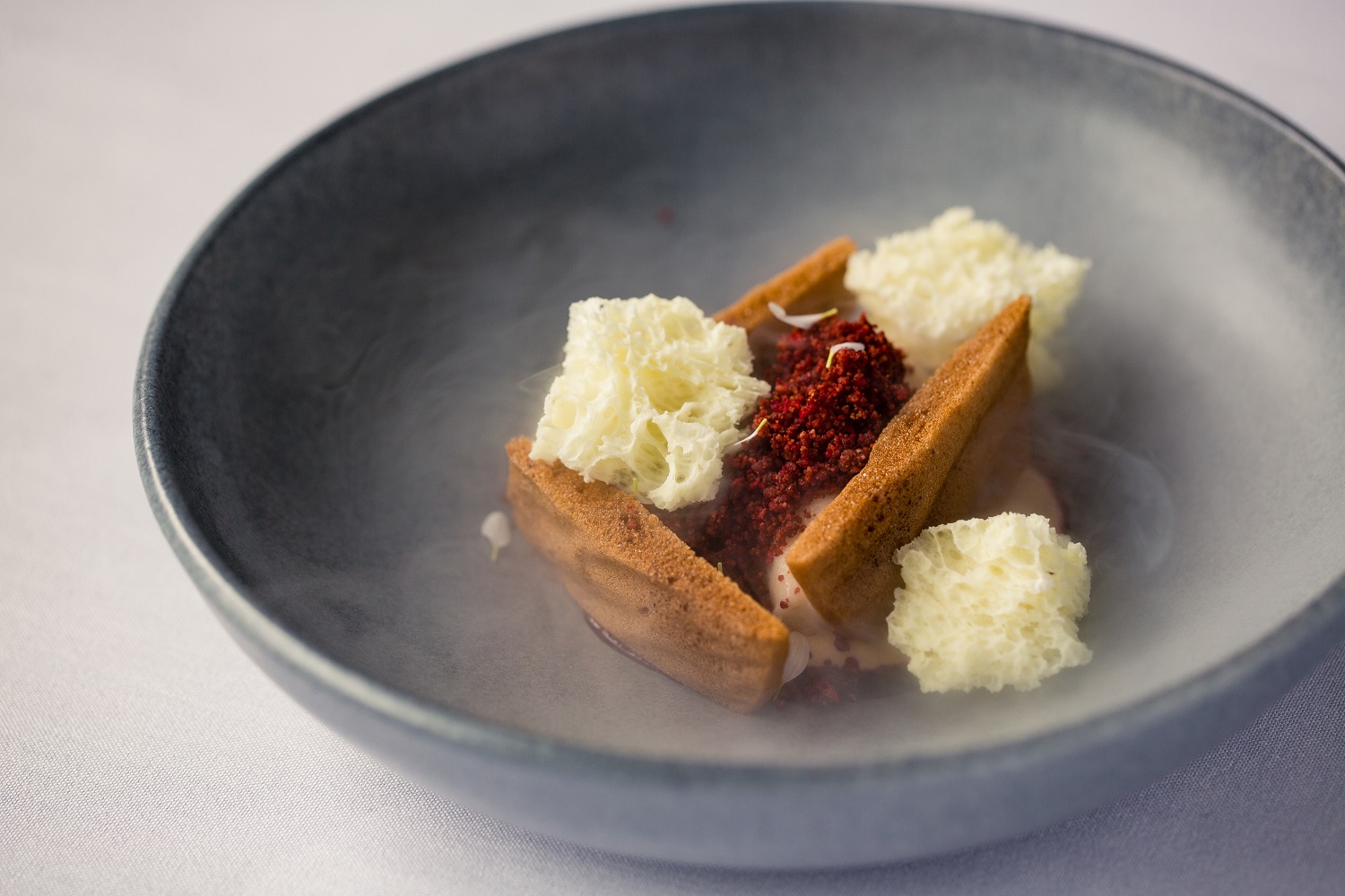 The jaggery icecream on the ‘Discovery Menu’ at Sidart. Photo / Babiche Martens