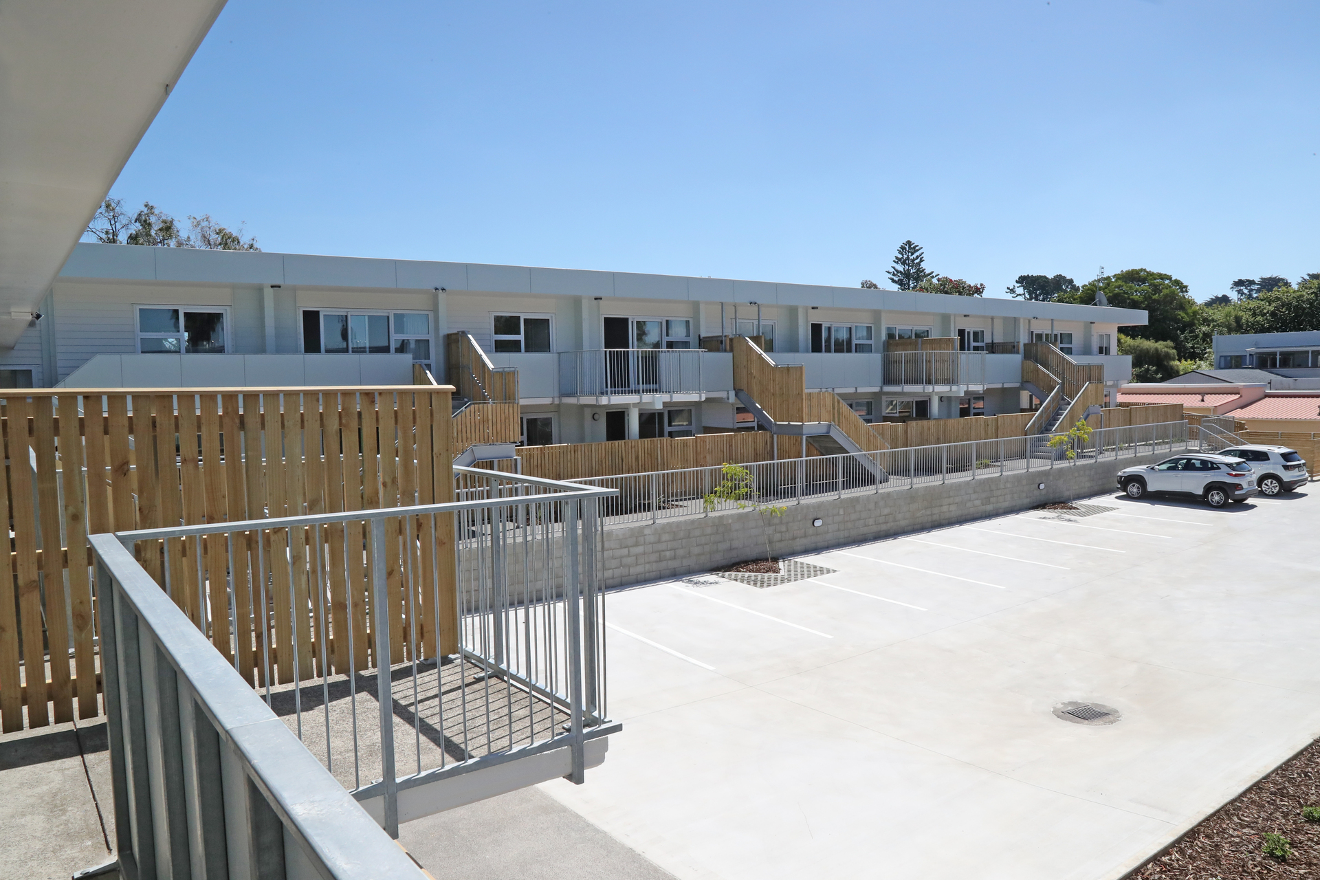 The former Midtown Motor Inn site is now Compass housing. Photo / Bevan Conley