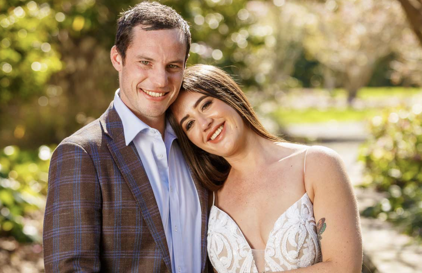 Carmen Stimpson, 30, and James Hardy, 34, are one of two couples who found love on the local version of Married At First Sight. Photo / Channel 4