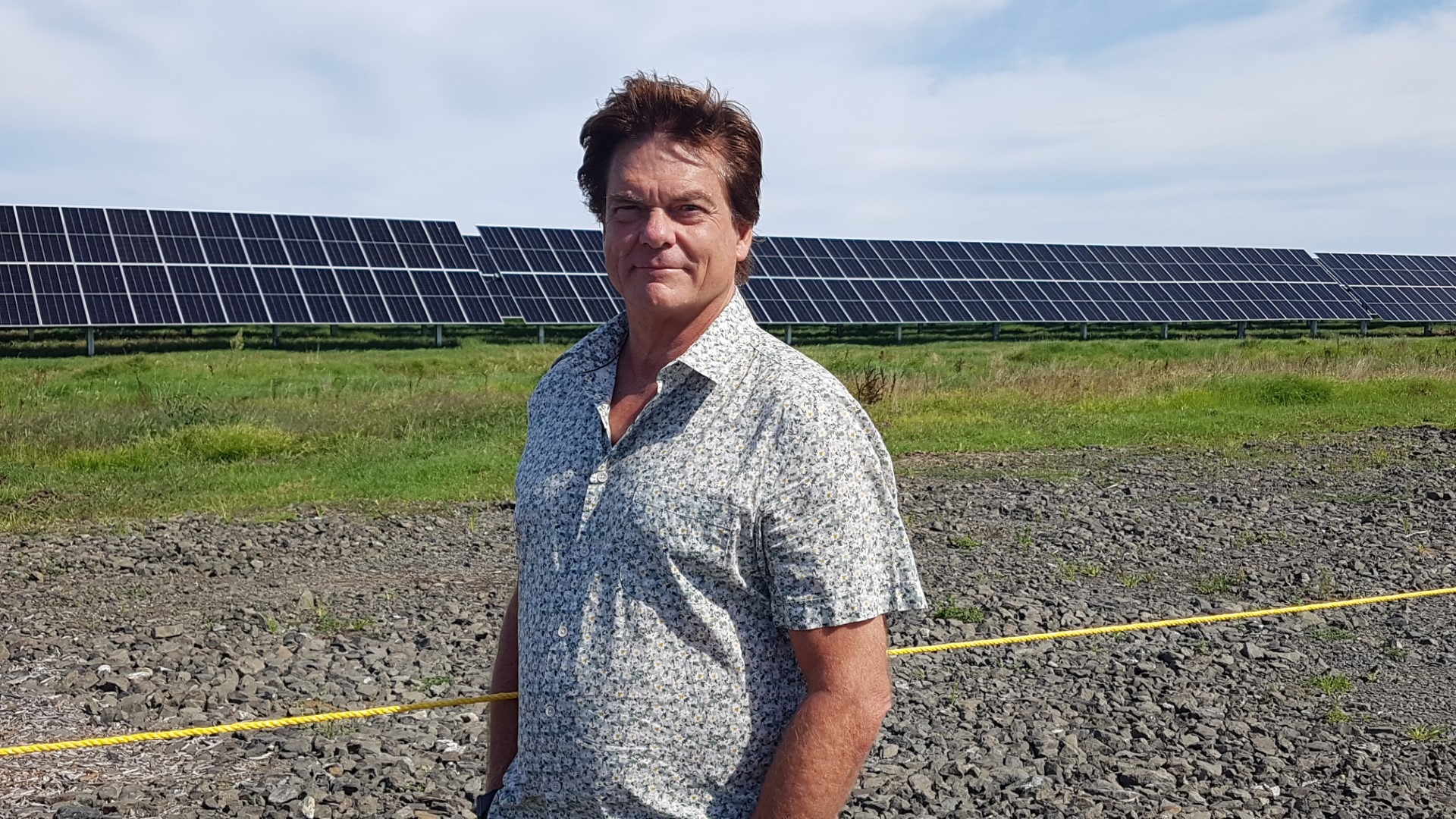 Lodestone's Garry Holden at the opening of the company’s Kaitāia solar farm, which could see Northland become the solar farm hot spot of the country