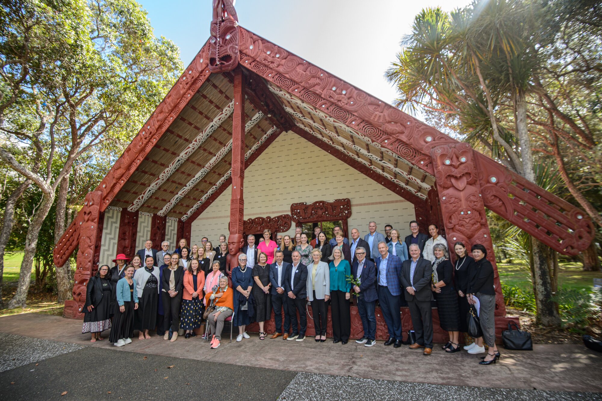 Champions for Change held a summit at the Waitangi Treaty Grounds to discuss fostering inclusive and equitable workplaces. Photo / Fred Rood, Elite Image Ltd