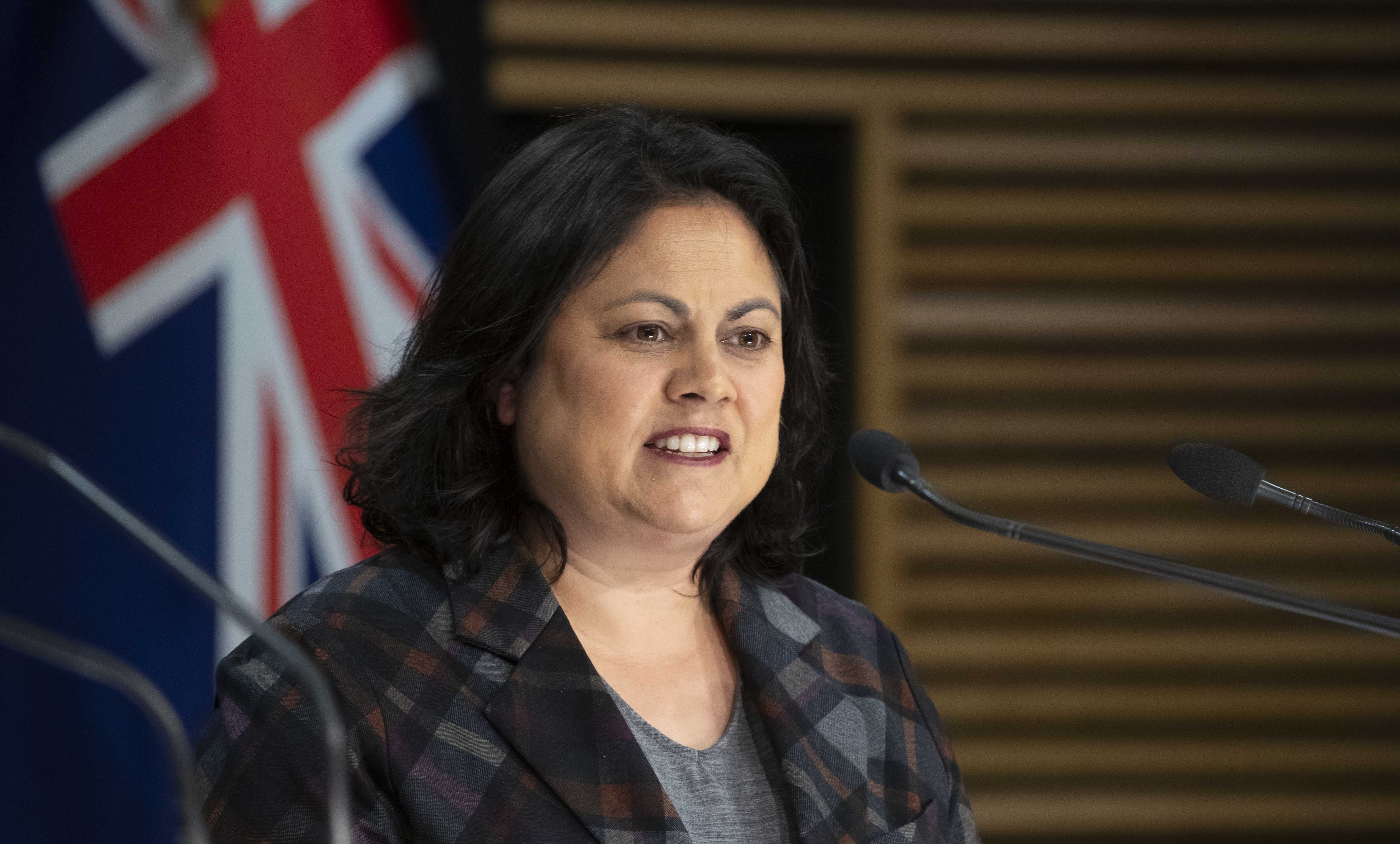 Ayesha Verrall during a press conference last year when she was Health Minister. Photo / Mark Mitchell