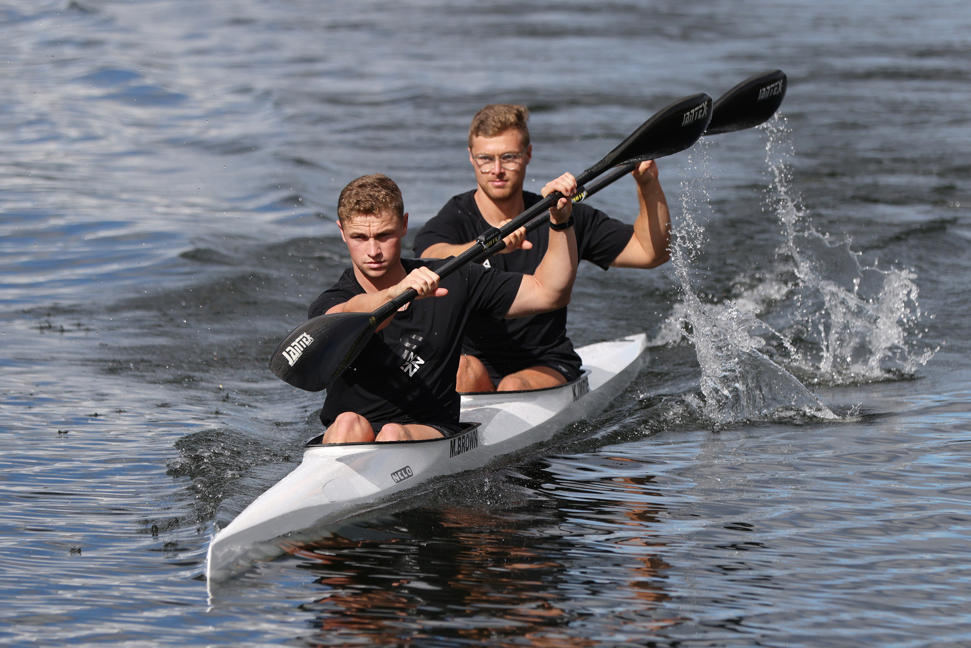 Max Brown and Kurtis Imrie are through to the semifinals of the K2 1000m. Photo / Getty Images
